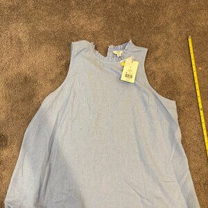 Crown & Ivy Pale Blue Tank Top NEW with tags Size XL Originally $50